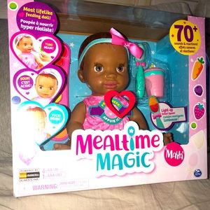 Mealtime Magic Maya Lifelike Interactive Feeding Doll